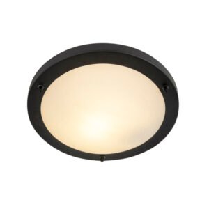 Moderné nástenné svietidlo čierne 31 cm IP44 - Yuma