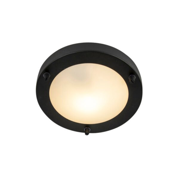 Moderné stropné svietidlo čierne 18 cm IP44 - Yuma - Image 2