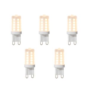 Sada 5 stmievateľných LED žiaroviek G9 3W 280 lm 2700K