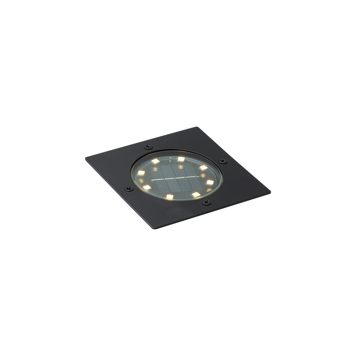 Sada 6 zemných bodových svetiel čierna štvorcová vrátane LED IP65 solárne - Terry - Image 2